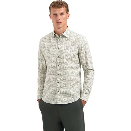 No Excess Shirt stretch allover printed dark green - Image 5