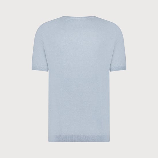 Blue Industry Het luxe basic knitted t-shirt | - Image 3