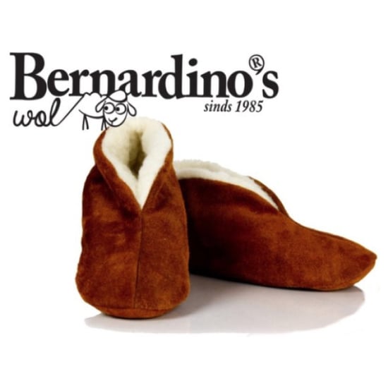 Bernardino Spaanse sloffen cognac 100% wol - Image 1