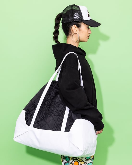 ASSC Unisex Get Weird Jumbo Tote Bag in Black - Image 2
