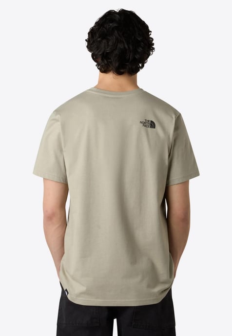 The North Face Mens SS Simple Dome T Shirt in Clay Grey - Image 2