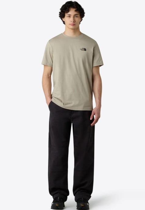 The North Face Mens SS Simple Dome T Shirt in Clay Grey - Image 4