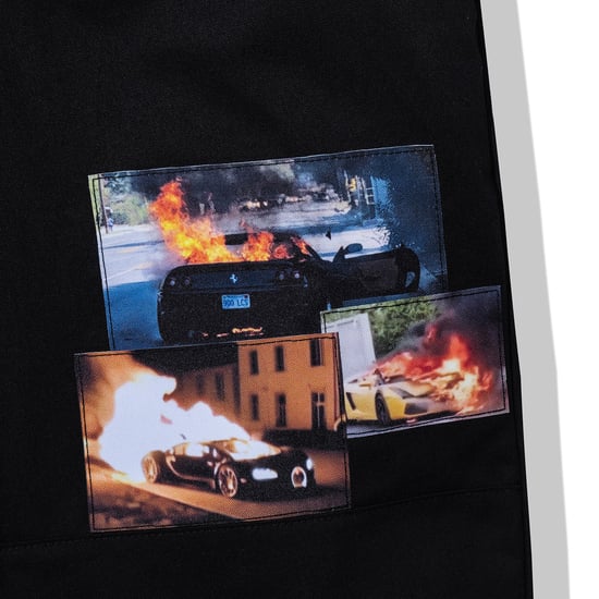 ASSC Unisex Burnout Work Pants in Black - Image 4