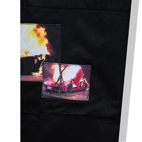 ASSC Unisex Burnout Work Pants in Black - Image 5