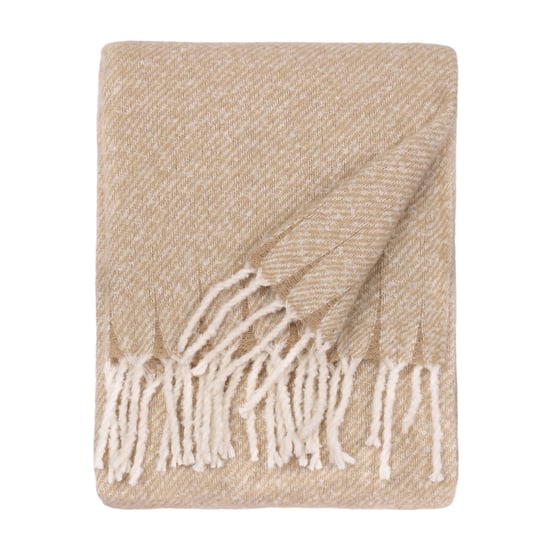 Wylder Isla Woven Tasselled Throw, Natural - Image 2