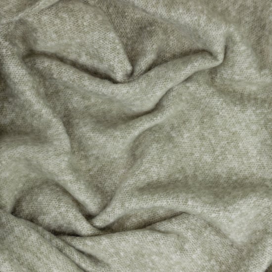 furn. Cozy Woven Tasselled Throw, Green - Image 4