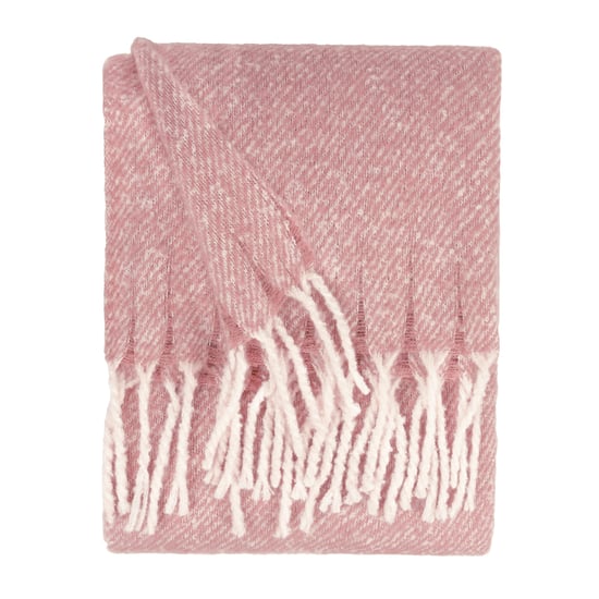 Wylder Isla Woven Tasselled Throw, Pink - Image 2