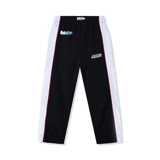 ASSC Unisex Racing Track Pants in Black - Image 1
