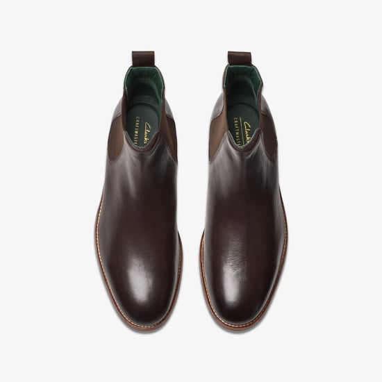 Craft James Top Chelsea Boot Dark Brown Leather Boots - Image 6