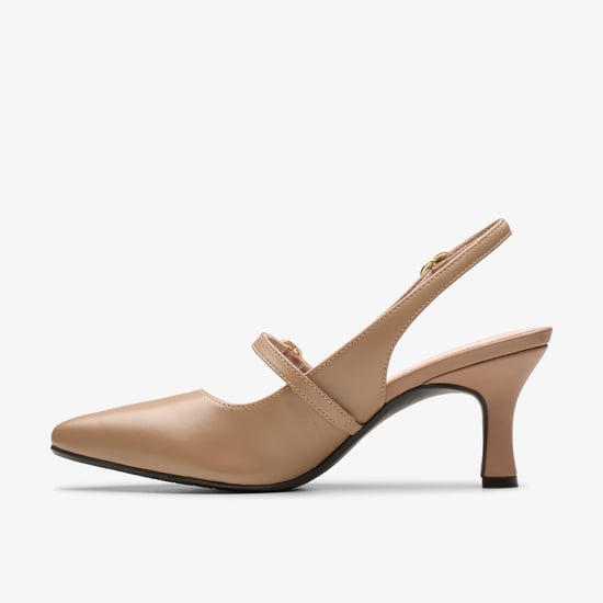 Kataleyna Ruby Warm Beige Leather Shoes - Image 1