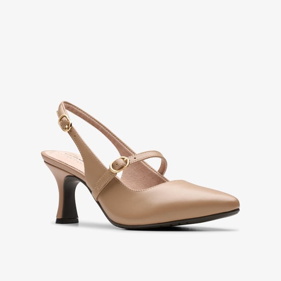 Kataleyna Ruby Warm Beige Leather Shoes - Image 3