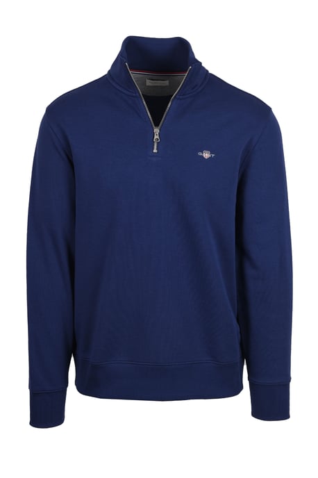 Gant Reg Shield Half Zip Sweatshirt Persian Blue - Image 1