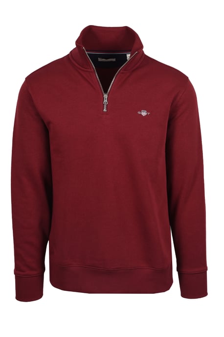 Gant Reg Shield Half Zip Sweat Plumped Red - Image 1