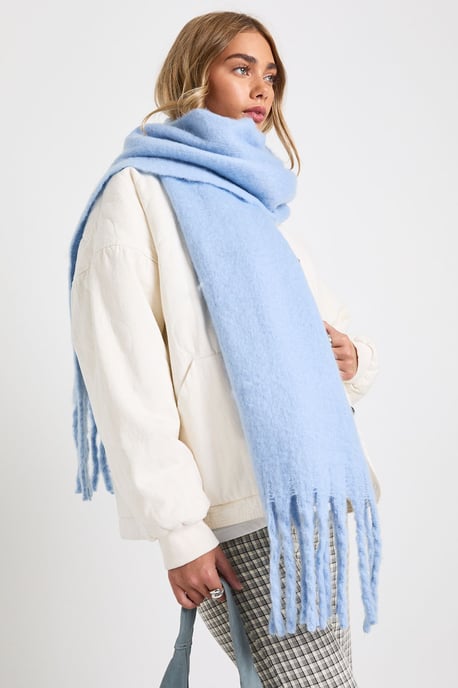 Oversized Tassel Fluffy Scarf - Image 1