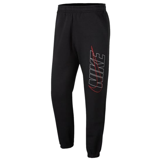 Nike Mens Black Outline Hooded Fleece Tracksuit - Image 3