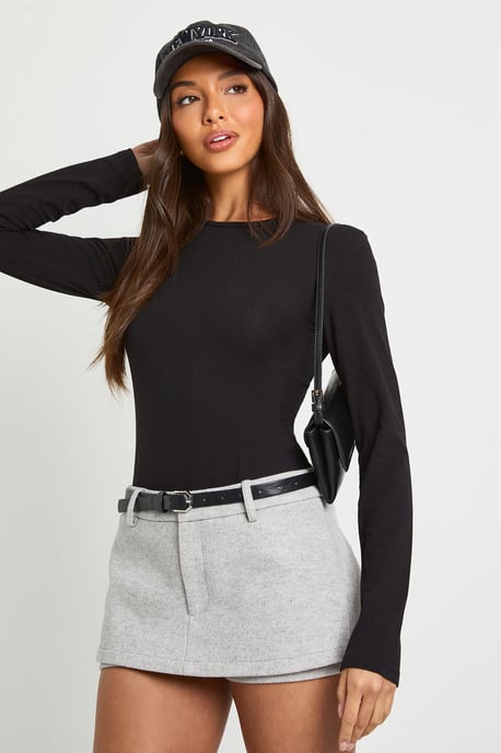 Long Sleeve Crew Neck Bodysuit - Image 1