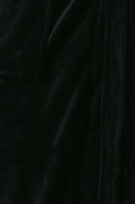Black Shawl Collar Dressing Gown - Image 4