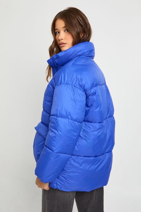 Oversized Hooded Puffer Jacket - Image 2
