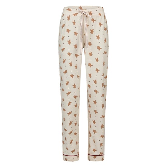 Happy Shorts Dames kerst pyjama set shirt + broek giftbox rood/off-white gingerbread - Image 5