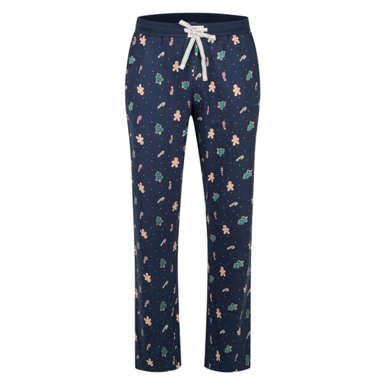 Happy Shorts Heren kerst pyjama set shirt + broek giftbox groen/blauw kerstprint - Image 3