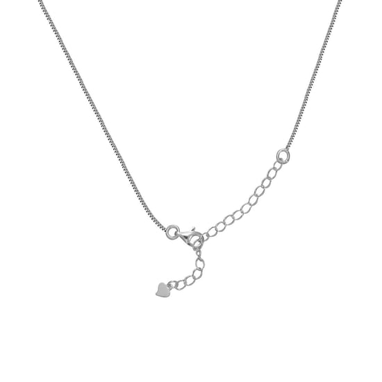 Sterling Silver White Cubic Zirconia Heart Pendant Necklace - Image 4