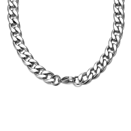 Stainless Steel Men's Flat Curb Chain Necklace - Image 1