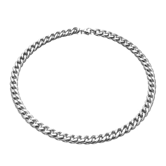 Stainless Steel Men's Flat Curb Chain Necklace - Image 2