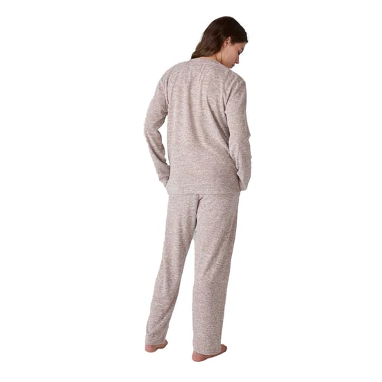 JJB5 Damen-Pyjama mit langen Ärmeln und weichem Strick - Image 3
