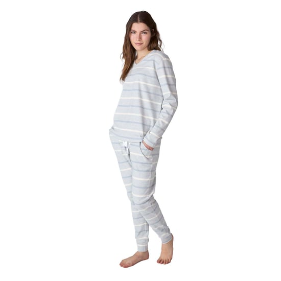 JJBFP1600 Women's Long-Sleeved V-Neck Cotton Pajamas - Image 1