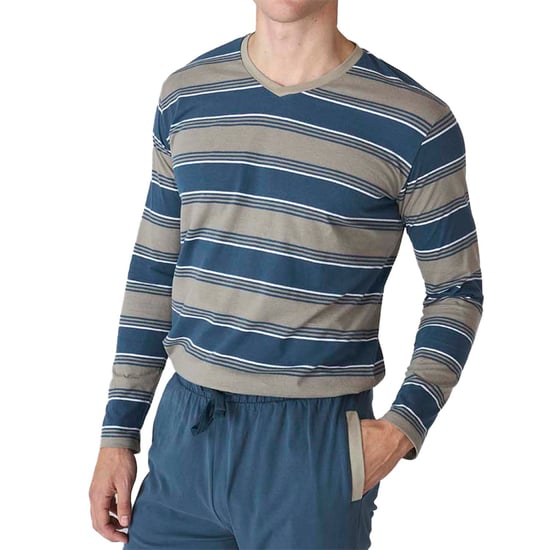 JJB18 Herren-Schlafanzug mit langen Ärmeln aus Baumwolle - Image 2