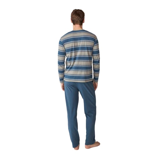 JJB18 Herren-Schlafanzug mit langen Ärmeln aus Baumwolle - Image 3