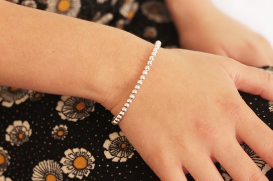 Sterling Silver Polished Bead Bracelet - Image 3