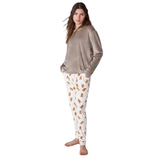 JJB4 Women's Long-Sleeved Velvet Pajamas - Image 1
