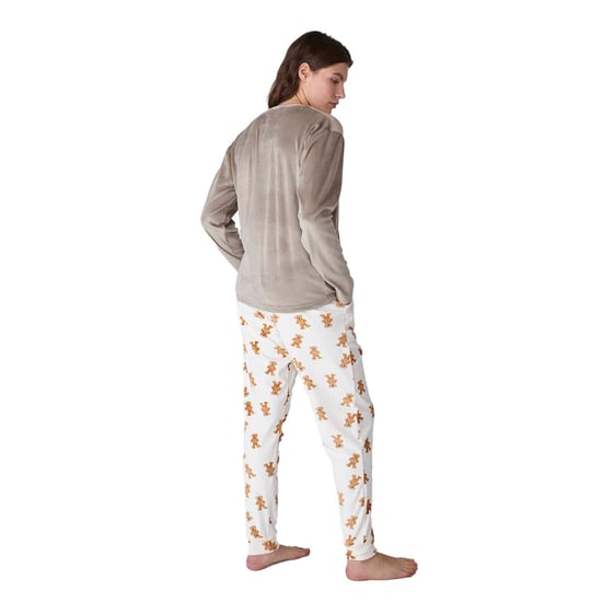 JJB4 Women's Long-Sleeved Velvet Pajamas - Image 3