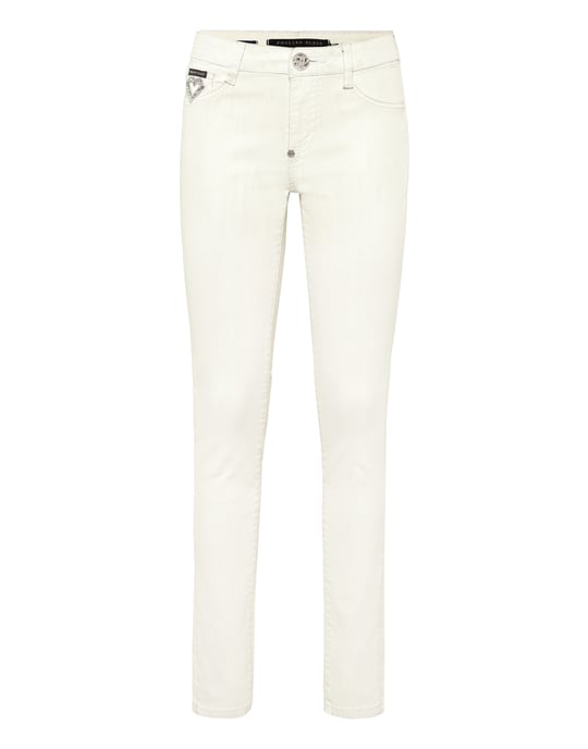 Högmidjade jeggings med hjärta - Image 1