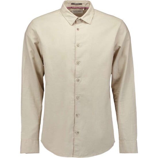 No Excess Shirt solid with linen light desert - Image 3