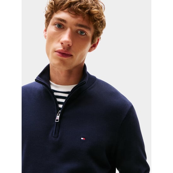 Tommy Hilfiger Half zip essential cotton zip mock mw0mw37331/dw5 - Image 5