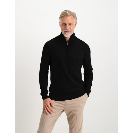 Saint Steve Cas 19480 black half zip trui - Image 1