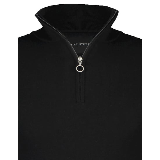 Saint Steve Cas 19480 black half zip trui - Image 4