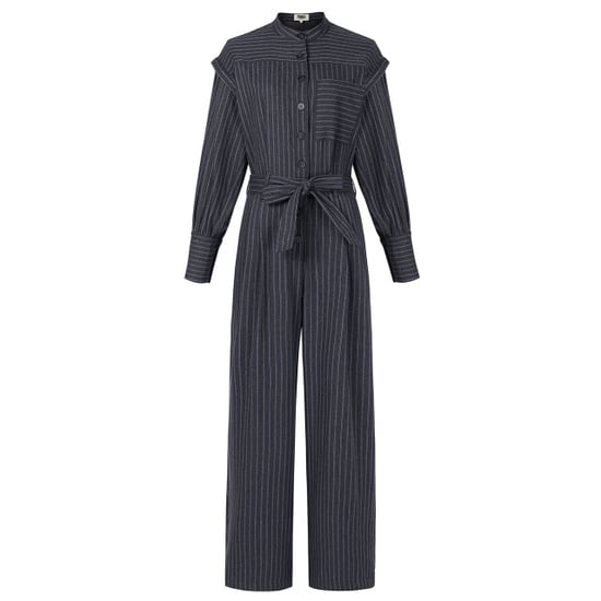 FRNCH Vigan jumpsuit gestreept schouderdetails en strikceintuur - Image 2