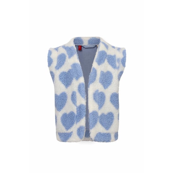 Looxs Revolution Teddy gilet offwhite hartjes voor meisjes in de kleur - Image 3