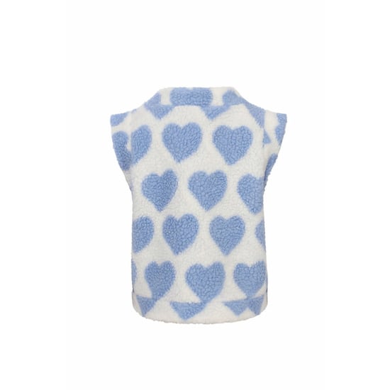 Looxs Revolution Teddy gilet offwhite hartjes voor meisjes in de kleur - Image 4