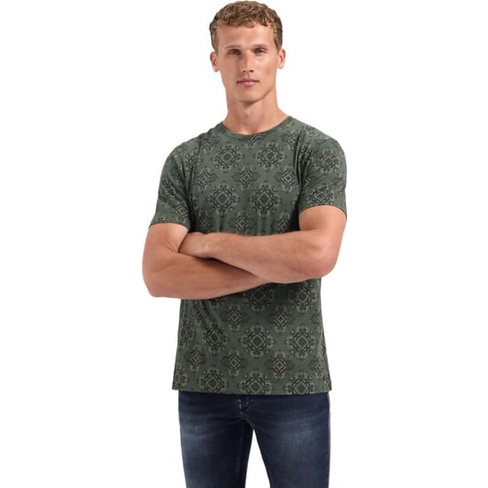 No Excess T-shirt crewneck allover printed ga dark green - Image 2
