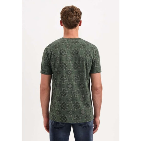 No Excess T-shirt crewneck allover printed ga dark green - Image 5
