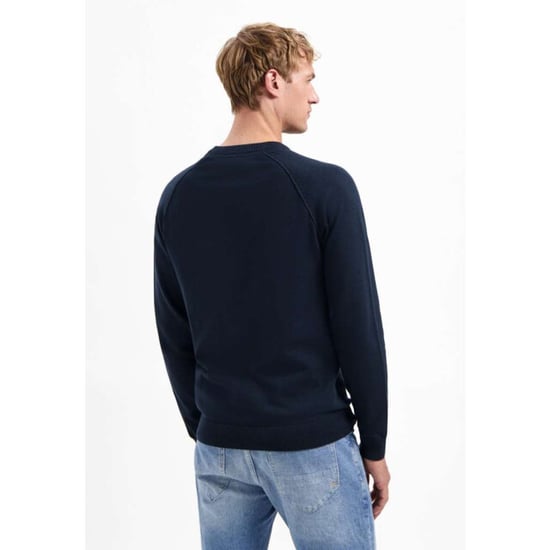 No Excess Pullover crewneck solid waffle knit night - Image 3
