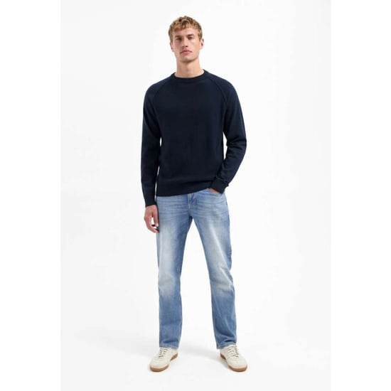 No Excess Pullover crewneck solid waffle knit night - Image 6