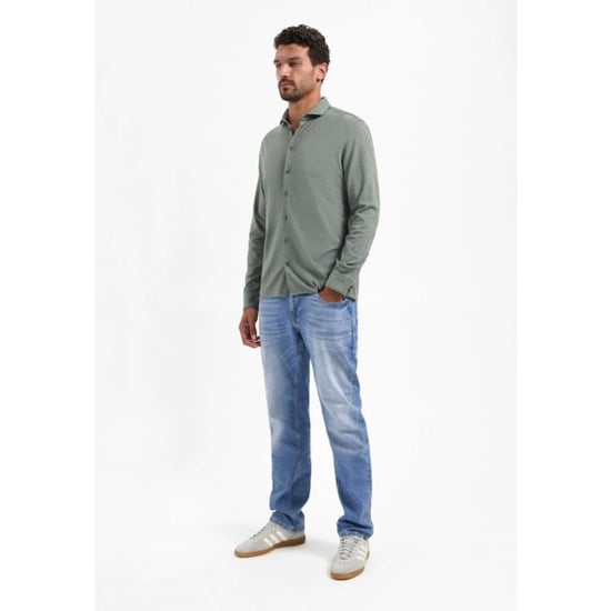 No Excess Shirt jersey melange stretch dark steel - Image 5
