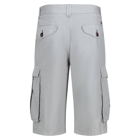 Regatta Mens Shorebay Vintage Cargo Shorts (Silver Grey) - Image 2