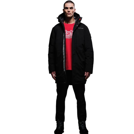 Regatta Mens Christian Lacroix Padded Long Waterproof Jacket (Black) - Image 4