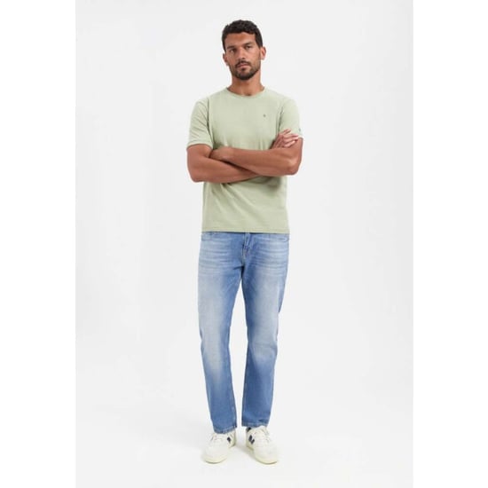 No Excess T-shirt crewneck slub light moss - Image 6